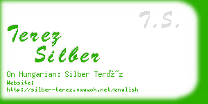 terez silber business card